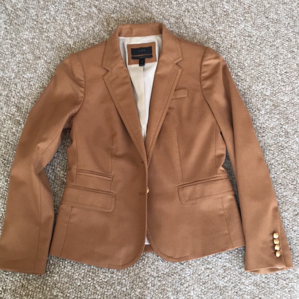 J. Crew Camel Wool Schoolboy blazer 6